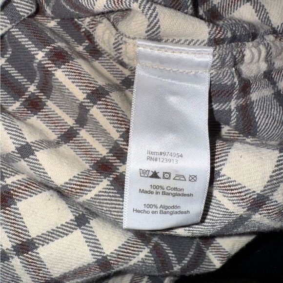 Jachs Plaid Cotton Flannel Long Sleeve Button Front Shirt - Picture 4 of 5